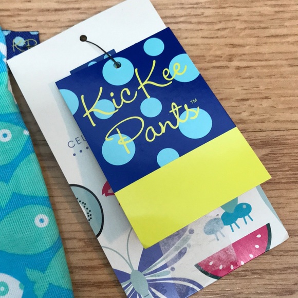 KicKee Pants blue and Green Fish Print Sleeper NWT - Picture 3 of 6